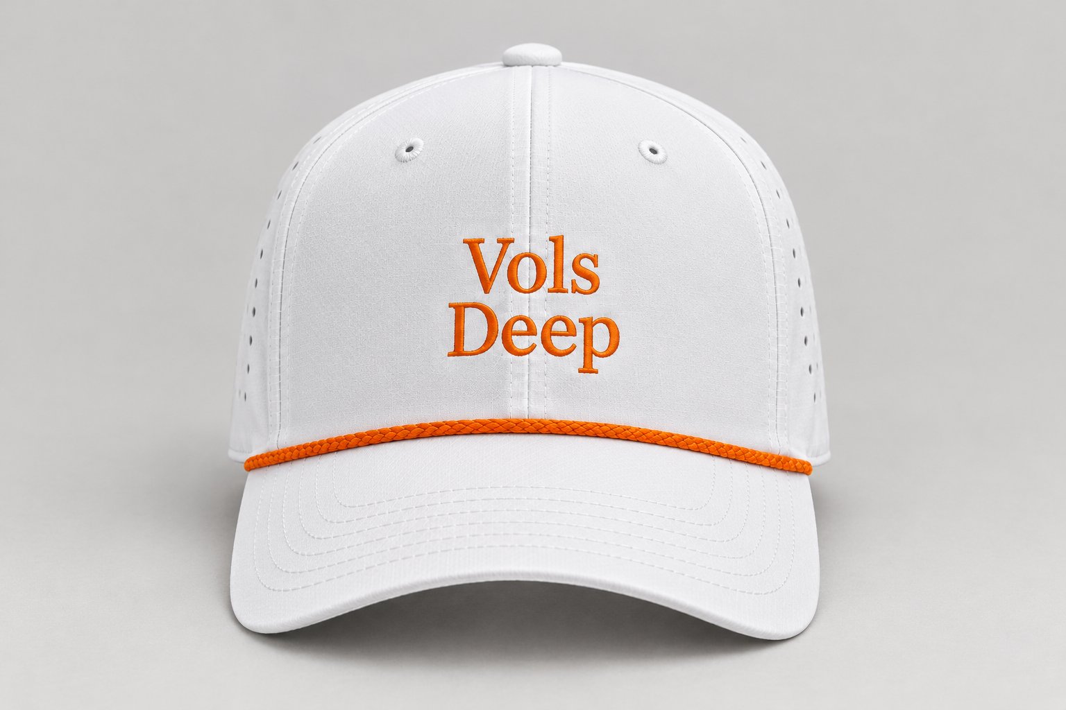 White Vols Deep rope hat with orange embroidery